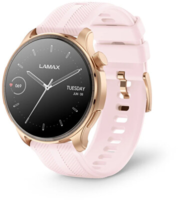 LAMAX - Dárkový set Prism AMOLED Rose Gold 8596687004407 + náhradní řemínek