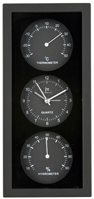 Lowell - Nástěnné-stolní hodiny s teploměrem a vlhkoměrem JA7071N