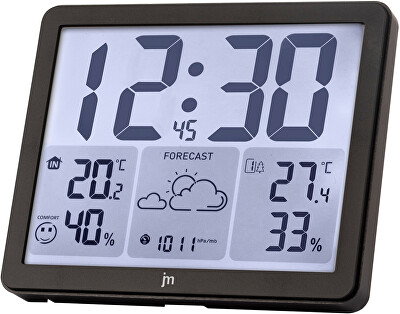 Lowell - Meteostanice a digitální hodiny JD9539 řízené signálem