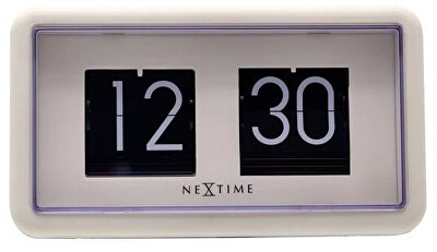 Nextime - Nástěnné/stolní překlápěcí hodiny Flip 5228WI
