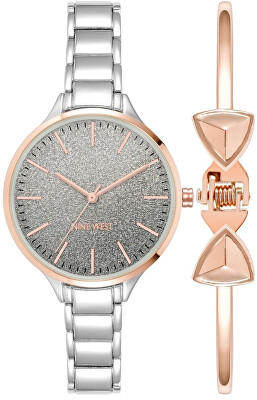 Nine West - Dárkový set hodinek a náramku NW/2781RTST