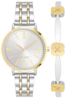 Nine West - Dárkový set hodinek a náramku NW/2789TTST