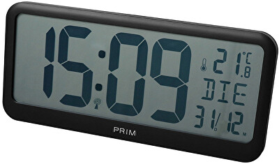 Prim - Rádiem řízené nástěnné digitální hodiny PRIM Radio Nika E01.4298.90