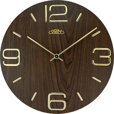 Prim - Nástěnné hodiny Timber Noble I E01P.4084.54