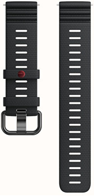 Polar - Řemínek 22 mm silikonový S/L černá