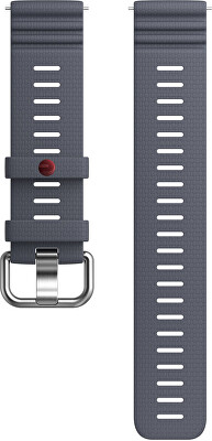 Polar - Řemínek 22 mm silikonový S/L šedá