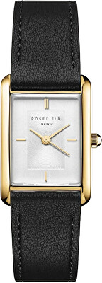 Rosefield - Heirloom Modern White Dial Gold Black Leather HWBLG-H06