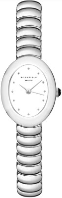 Rosefield - Ovale White Matte SS Silver OVWSSS-OV20