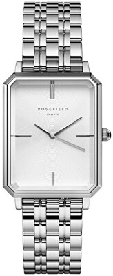 Rosefield - The Octagon White Sunray Steel Silver OCWSS-O41