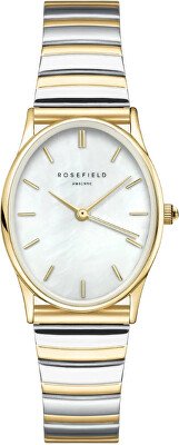 Rosefield - The Oval White MOP Half-Moon Steel Duotone OVWDSG-OV17
