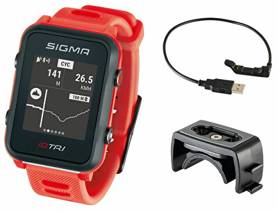 Sigma - Pulsmetr iD.TRI BASIC Neon Red 24230