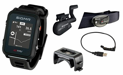 Sigma - Pulsmetr iD.TRI SET Black 24250