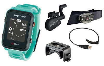 Sigma - Pulsmetr iD.TRI SET Neon Mint 24260