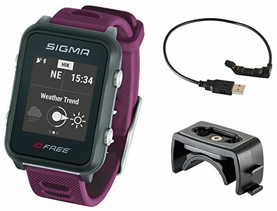 Sigma - Pulsmetr iD.FREE Plum 24110