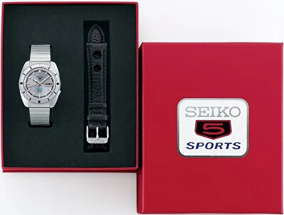 Seiko - SET 5 Sports Automatic Heritage Design Re-creation Limited Edition + náhradní řemínek SRPL03K1