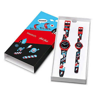 Swatch - SET Time Together + dětské hodinky SZS38