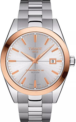 Tissot - Gentleman Powermatic 80 Silicium 18K Gold Bezel T927.407.41.031.00