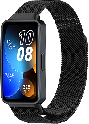 4wrist - Milánský tah s magnetickým zapínáním pro Huawei Watch Band 10, 9, 8 - Black
