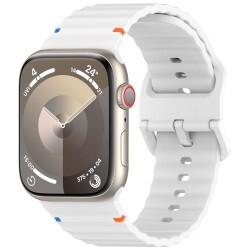 4wrist - Řemínek ze silikonu pro Apple Watch 42/44/45/49 mm - White