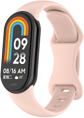 4wrist - Řemínek ze silikonu pro Xiaomi 9 a 8 - Rose