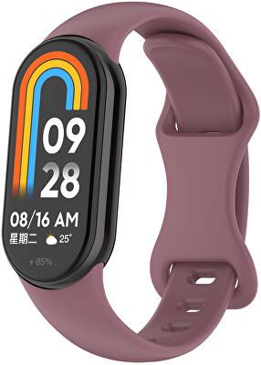 4wrist - Řemínek ze silikonu pro Xiaomi 9 a 8 - Smoke Purple