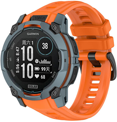 4wrist - Silikonový řemínek pro Garmin Instinct 3 Solar a Instinct 3 AMOLED 45 mm - Orange