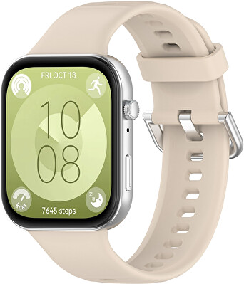 4wrist - Silikonový řemínek pro Huawei Fit 3 - Beige