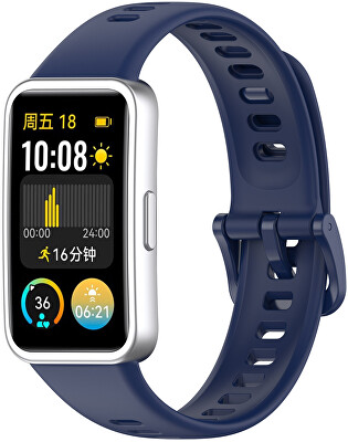 4wrist - Silikonový řemínek pro Huawei Watch Band 10, 9, 8 - Dark Blue