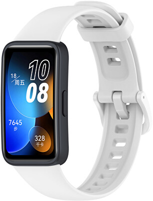4wrist - Silikonový řemínek pro Huawei Watch Band 10, 9, 8 - White