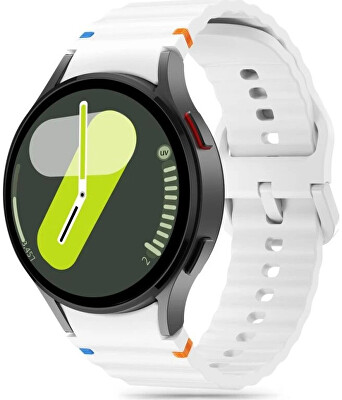 4wrist - Silikonový řemínek pro Samsung Galaxy Watch 7 - White