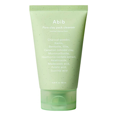 Abib - Čisticí pěna Pore Clay Pack Cleanser Heartleaf Charcoal Foam 120 ml
