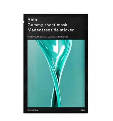 Abib - Hydratační plátýnková maska Madecassoside Sticker (Gummy Sheet Mask) 27 ml