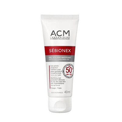ACM - Zmatňující krémový gel SPF 50+Sébionex (Mattifying Sunscreen Gel) 40 ml