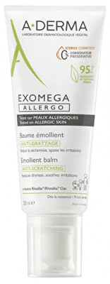 A-DERMA - Emolienční balzám pro alergickou a atopickou pokožku Exomega Allergo (Emollient Balm) 200 ml