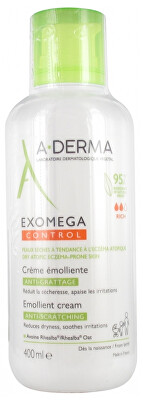 A-DERMA - Emolienční krém pro suchou pokožku se sklonem k atopickému ekzému Exomega Control (Emollient Cream) 400 ml