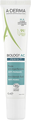 A-DERMA - Fluid proti nedokonalostem pleti Biology AC Perfect (Anti-Blemish Fluid) 40 ml