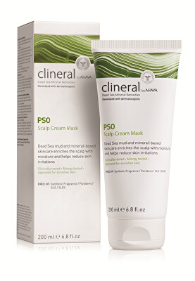 AHAVA - Hydratační maska pro pokožku hlavy a vlasy Clineral PSO (Scalp Cream Mask) 200 ml