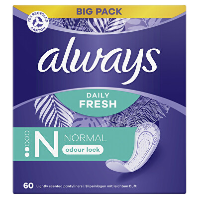 Always - Slipové vložky Daily Fresh Normal 60 ks