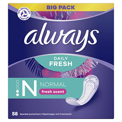 Always - Slipové vložky Normal Deo 58 ks