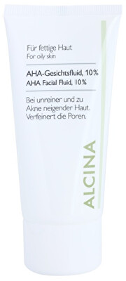 Alcina - Pleťový fluid s AHA kyselinami 10% (AHA Facial Fluid, 10%) 50 ml