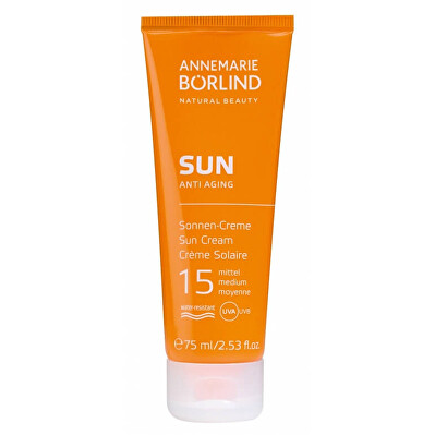 ANNEMARIE BORLIND - Opalovací krém s anti-age efektem SPF 15 Sun Anti Aging (Sun Cream) 75 ml