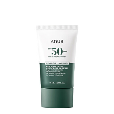 Anua - Hydratační opalovací krém na obličej SPF 50+ Heartleaf Silky (Moisture Mild Sunscreen) 50 ml
