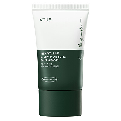 Anua - Hydratační opalovací krém na obličej SPF 50+ Heartleaf (Silky Moisture Sun Screen) 50 ml