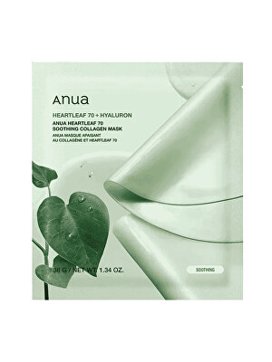 Anua - Zklidňující maska Heartleaf 70 Soothing Collagen Mask 38 g