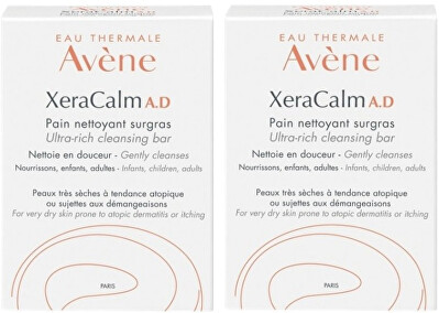 Avène - Sada vyživujících mycích kostek pro velmi suchou a atopickou pokožku XéraCalm 2 x 100 g