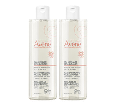 Avène - Súprava odličovacích micelárnych vôd na normálnu a citlivú pleť (Make-up Removing Micellar Water) 2 x 400 ml