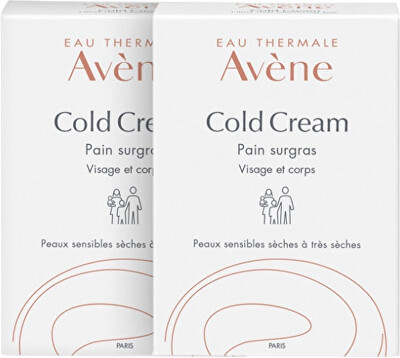 Avène - Sada tuhých mýdel na obličej a tělo pro suchou citlivou pokožku Cold Cream 2 x 100 g