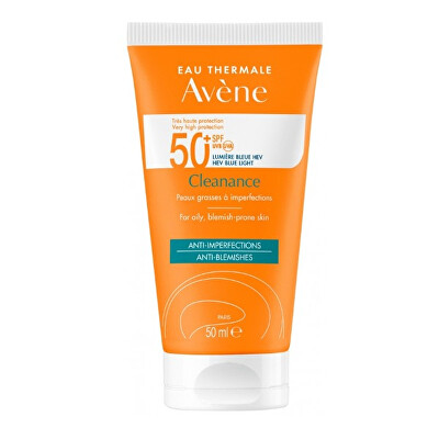 Avène - Matující sluneční ochrana pro normální až mastnou pleť SPF 50+ Cleanance 50 ml