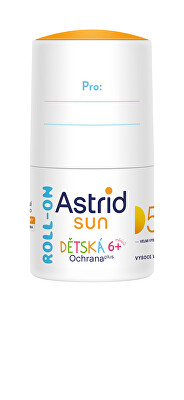 Astrid - Dětské mléko na opalování Roll-on SPF 50+ Sun 50 ml