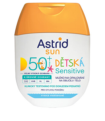 Astrid - Dětské mléko na opalování Sensitive SPF 50+ 60 ml
